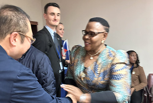 腾博会官网集团董事局主席徐鹏应邀出席联合国妇女周系列活动